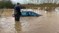 Jamie Price stepped in to help the trapped driving instructor Pic: Sky