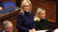 Michelle O'Neill speaks after being appointed Northern Ireland's first minister 