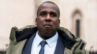 Oliver Campbell arrives at the Royal Courts of Justice for his appeal against a murder conviction. Pic: PA