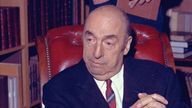 Pablo Neruda in 1971. Pic: AP
