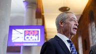 Nigel Farage attends the official launch event for the &#39;Popular Conservatism&#39; movement, in London.
Pic: Reuters