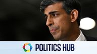Britain&#39;s Prime Minister Rishi Sunak reacts as he speaks during an interview following a visit in the Siemens Mobility factory, in Goole, in East Yorkshire, Britain February 26, 2024. Paul Ellis/Pool via REUTERS