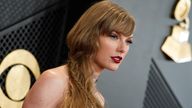 Taylor Swift arrives at the 66th annual Grammy Awards on Sunday, Feb. 4, 2024, in Los Angeles. (Photo by Jordan Strauss/Invision/AP)