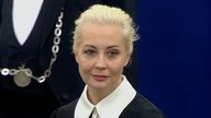 Yulia Navalnaya addresses the European Parliament