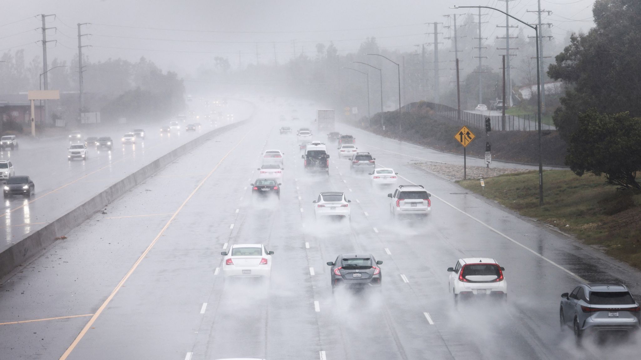 Atmospheric river hits California prompting 'life-threatening' storm ...