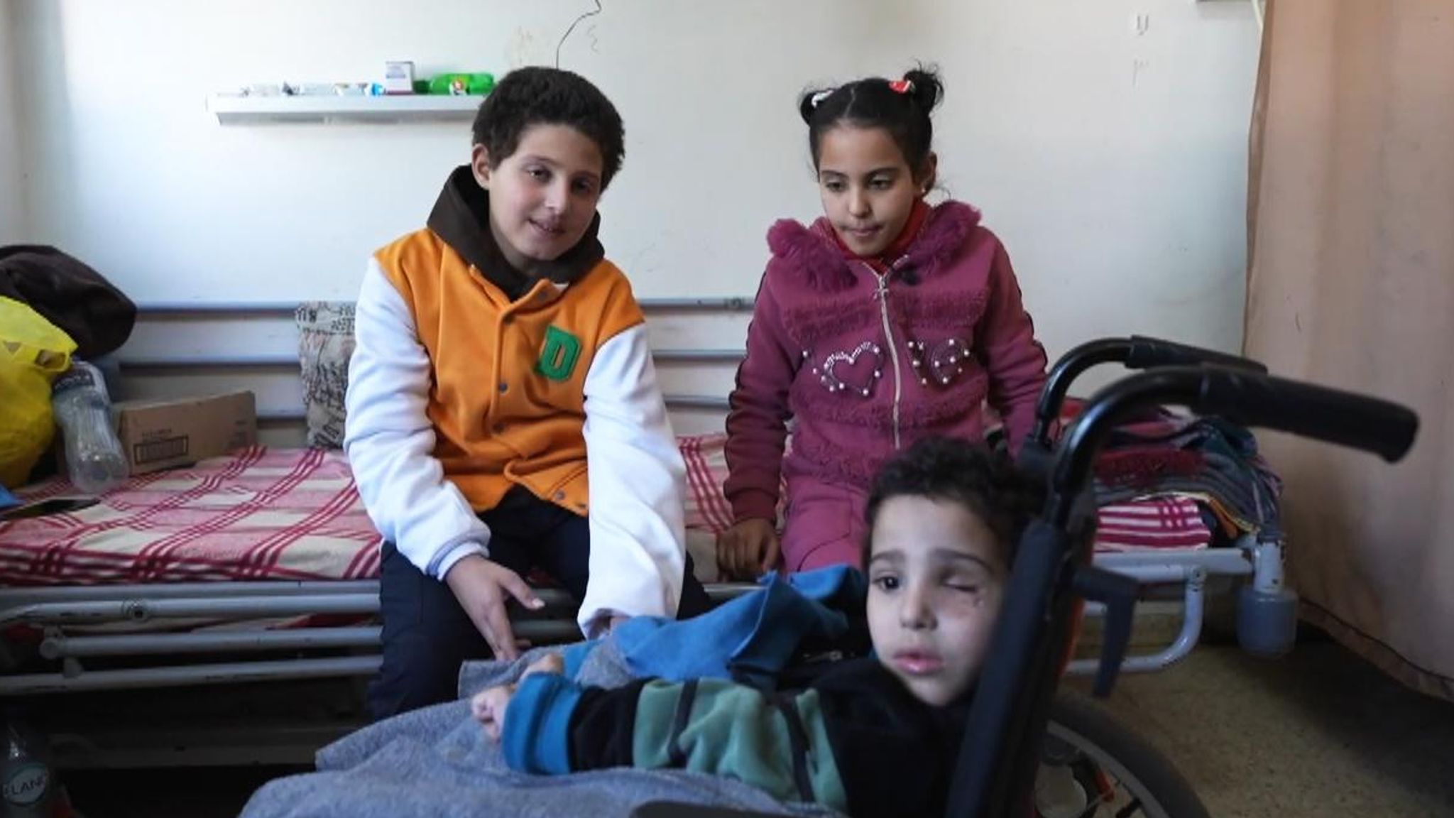 Siblings see parents killed in Gaza