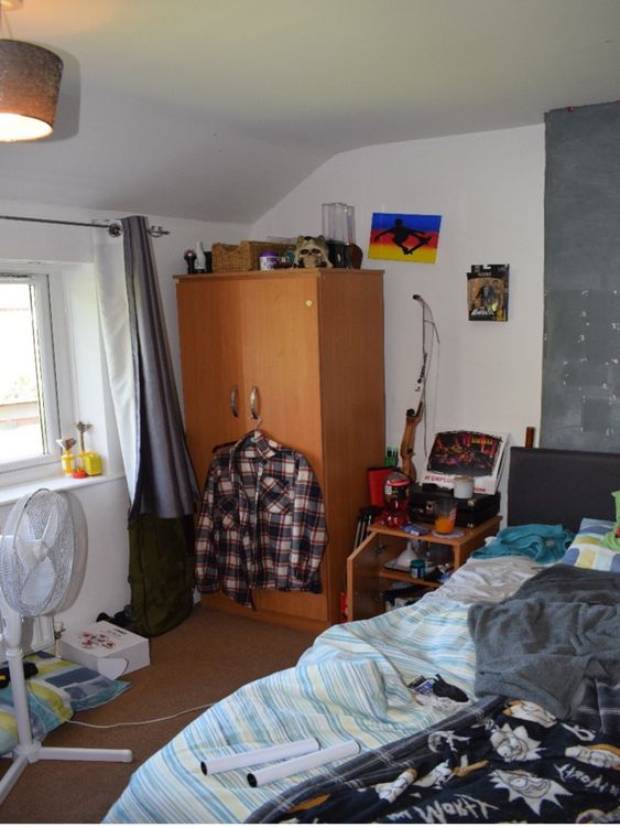 Photo of Jacob Graham&#39;s bedroom. The 20-year-old planned to carry out a bombing campaign.