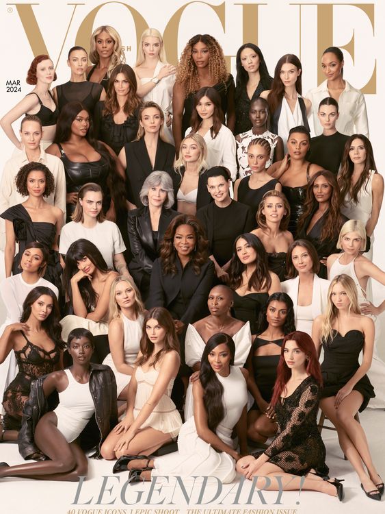 A host of famous names grace the cover of Enninful&#39;s last edition of Vogue