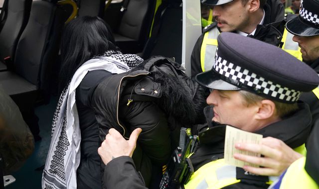 Ten people arrested at pro-Palestine demonstration in London –