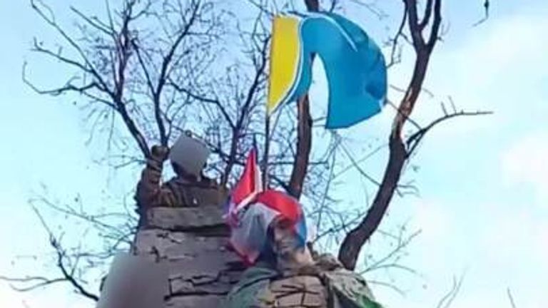 Russians raise flags in Avdiivka as Ukraine army chief orders withdrawal