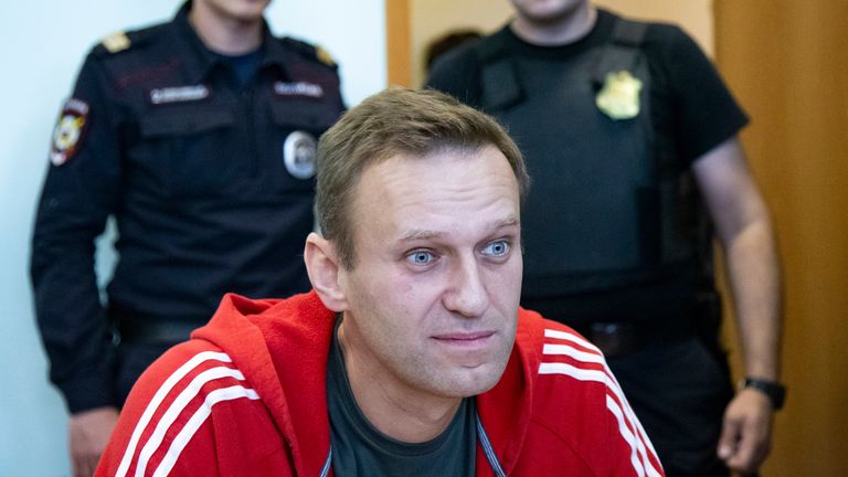 Alexei Navalny, seen here in 2019, died after suddenly losing consciousness at a high security prison, according to the Kremlin Pic: AP Photo