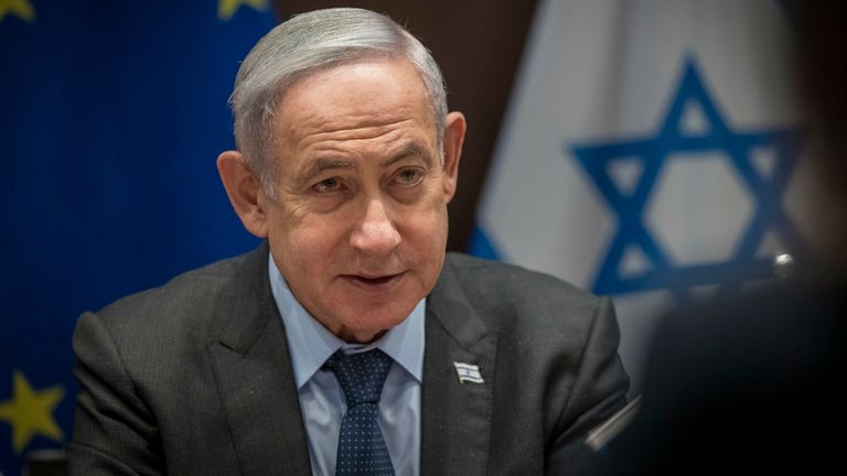 Israeli Prime Minister Benjamin Netanyahu. Pic: AP