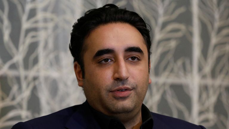Bilawal Bhutto Zardari, chairman of the Pakistan Peoples Party (PPP), speaks during an interview with Reuters in Larkana, Pakistan, January 16, 2024. REUTERS/Akhtar Soomro