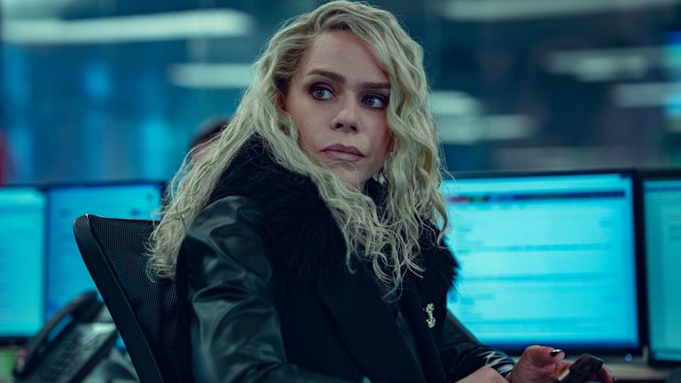 Billie Piper as Sam McAlister in Scoop. Pic: Netflix