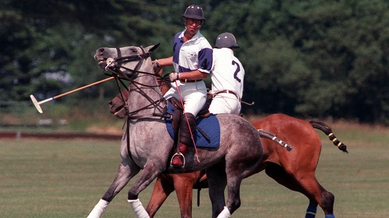 The King used to play polo regularly, which resulted in several injuries over the years. Pic: PA