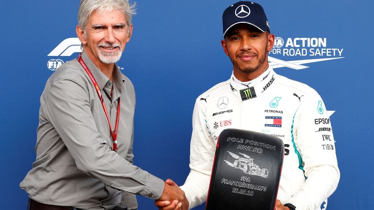 Hill (left) said a Ferrari move could Hamilton motivation for another crack at the title. Pic: Reuters
