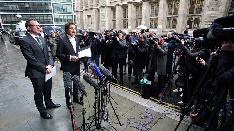 The Duke of Sussex's lawyer David Sherborne. Pic: PA