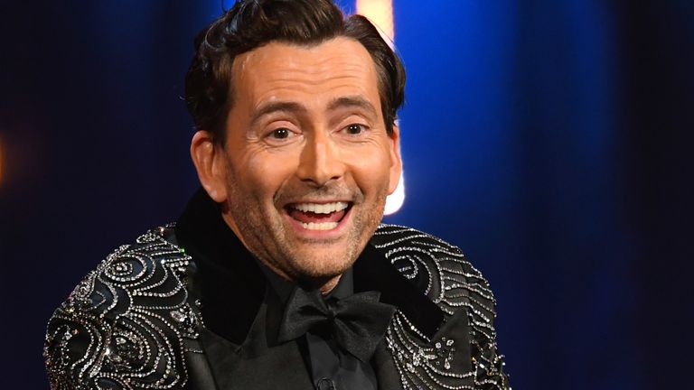 BAFTAs host David Tennant. Pic: Joe Maher/BAFTA/Getty Images