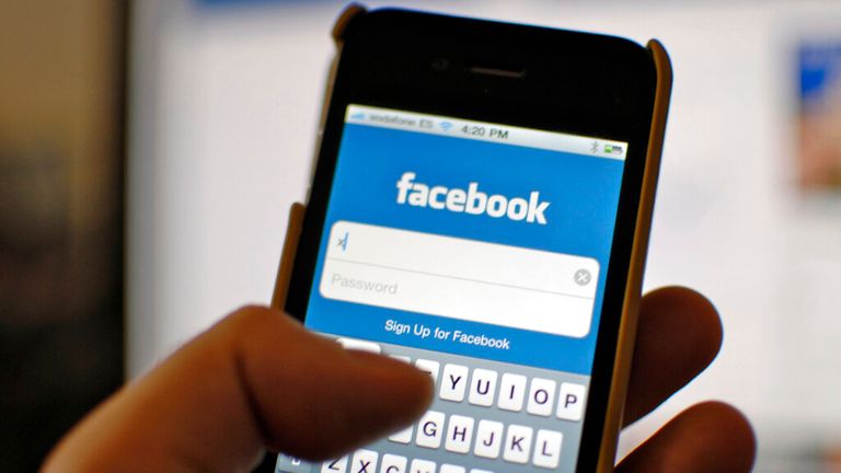 Facebook for iPhone. Pic: AP