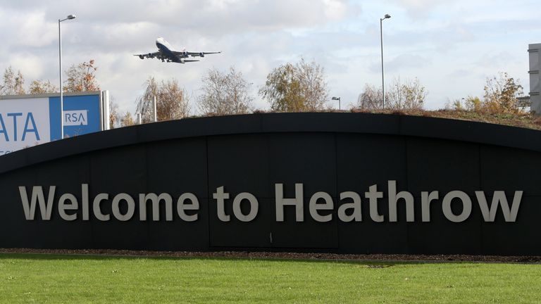 Heathrow is supporting authorities with their investigation. Pic: PA