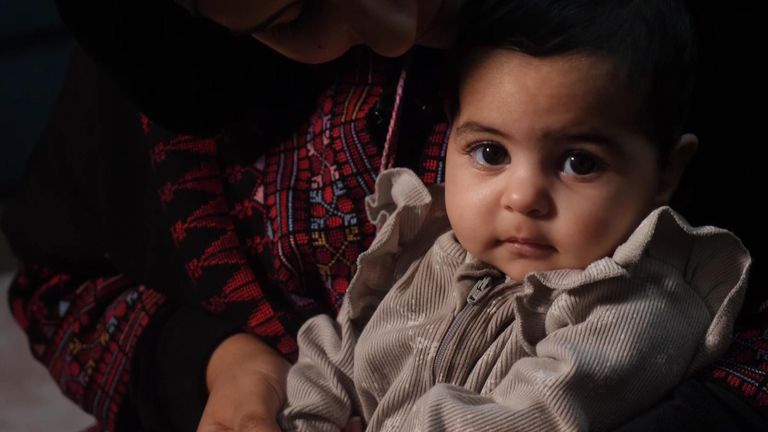 Five-month old Farida has not had a chance to meet her grandparents.