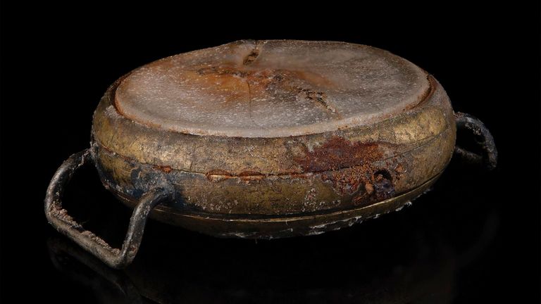 The watch is believed to have been found in the ruins of the blast zone by a British soldier Pic: AP / RR Auction 