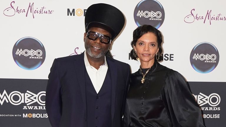 Jazzie B, from Soul II Soul, attends the MOBOs. Pic: PA