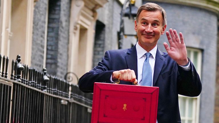 Jeremy Hunt, pictured at last year&#39;s budget, is under pressure to deliver for his parties electoral hopes 
