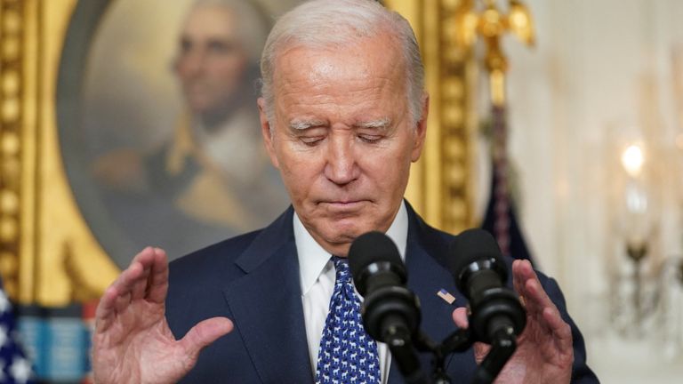 Joe Biden.
Pic: Reuters