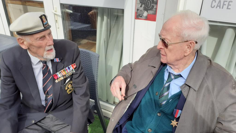 The Navy veteran was an extra on Michael Caine's last movie, The Great Escaper. Pic: John Roberts