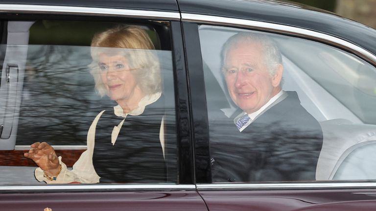 King Charles and Queen Camilla leave Clarence House