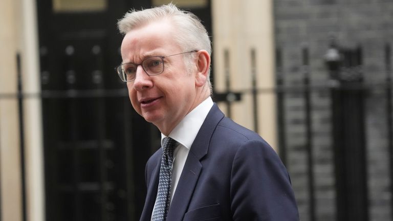 Pic: PA
Minister for Levelling Up, Housing and Communities, Michael Gove, arrives in Downing Street, London, for a Cabinet meeting. Picture date: Tuesday February 6, 2024.