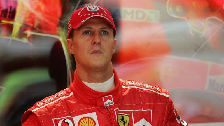 Former Ferrari driver Michael Schumacher at the 2004 Japanese Grand Prix. Pic: Reuters/Action Images/John Marsh