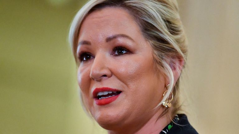 Michelle O&#39;Neill at Stormont. Pic: Reuters