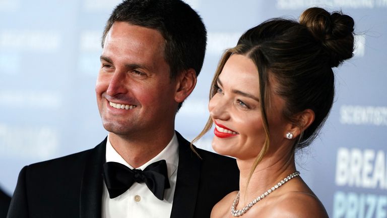 Miranda Kerr announced the birth of her son with husband Evan Spiegel. Pic: AP