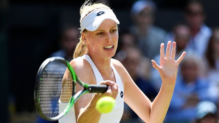 Naomi Broady at Wimbledon in July 2018. Pic: Reuters