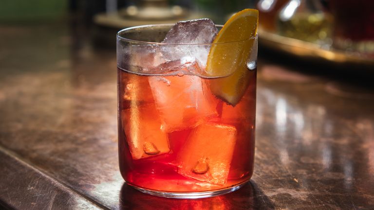 A non-alcoholic sour cherry no-groni sold at Hawksmoor. Pic: Hawksmoor