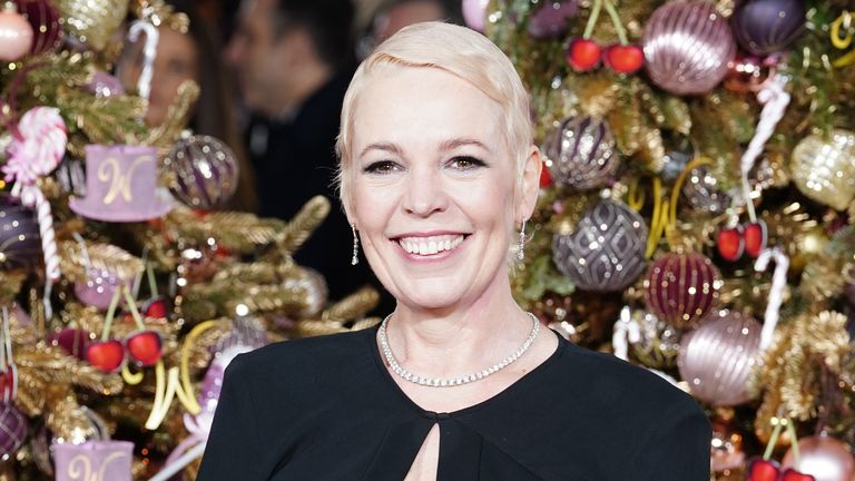Olivia Colman at the world premiere of Wonka in London in November. Pic: PA