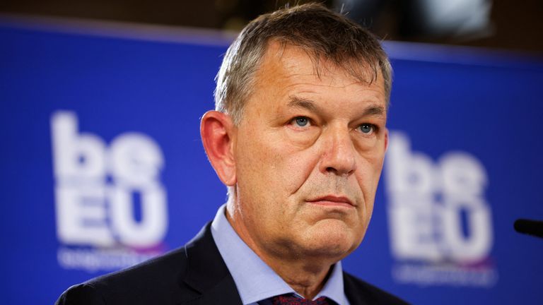 Philippe Lazzarini has accused critics of trying to 'dismantle' UNRWA. Pic: Reuters 