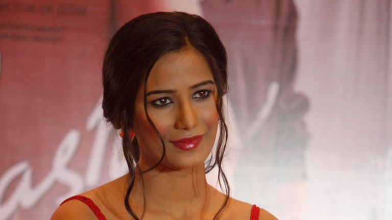 Poonam Pandey in 2013. Pic: AP