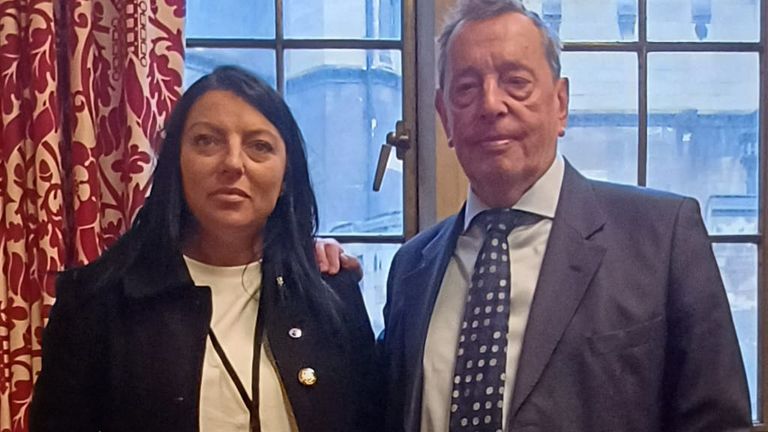 Clara and Lord Blunkett during their meeting on February 22. Pic: Institute of Now.