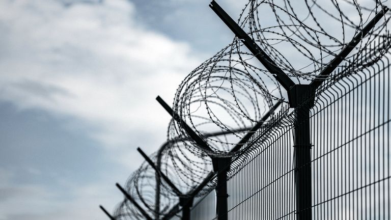 A prison fence. Pic: iStock