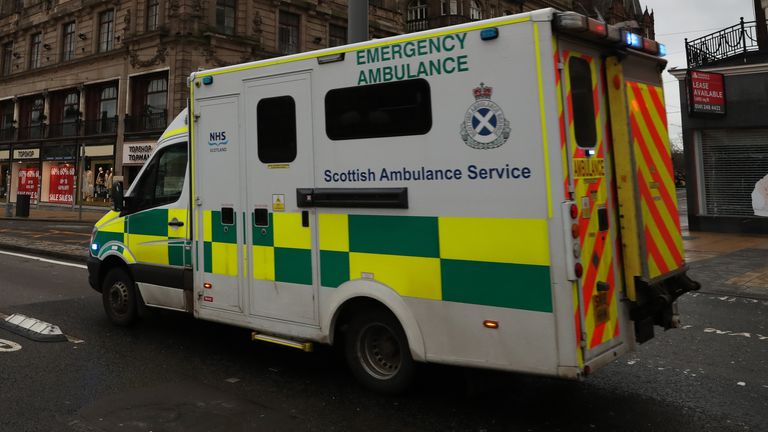 File pic of ambulance. Pic: PA