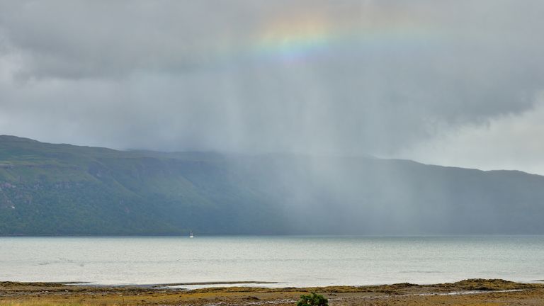 Rain over the Isle of Mull. Pic: Istock