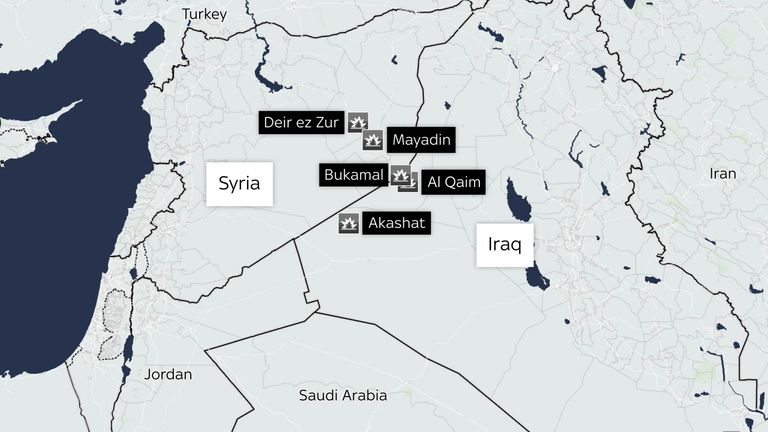 US airstrikes hit 85 targets in Iraq and Syria - killing nearly 40 ...