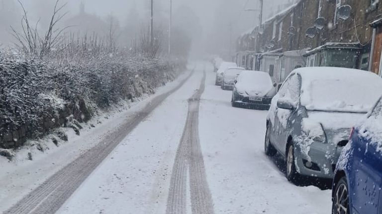 UK Weather: Snow Covers Parts Of Country As Schools Close And Commuters ...