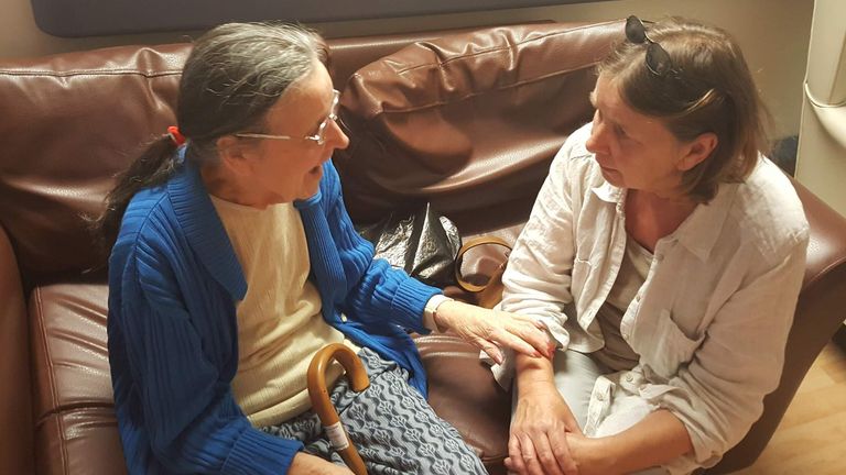 Peggy Patrick (left) with her daughter Margaret Williams. Pic: Margaret Williams