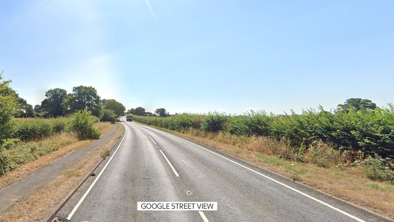 The cars collided on the A44 at Spetchley, near Worcester