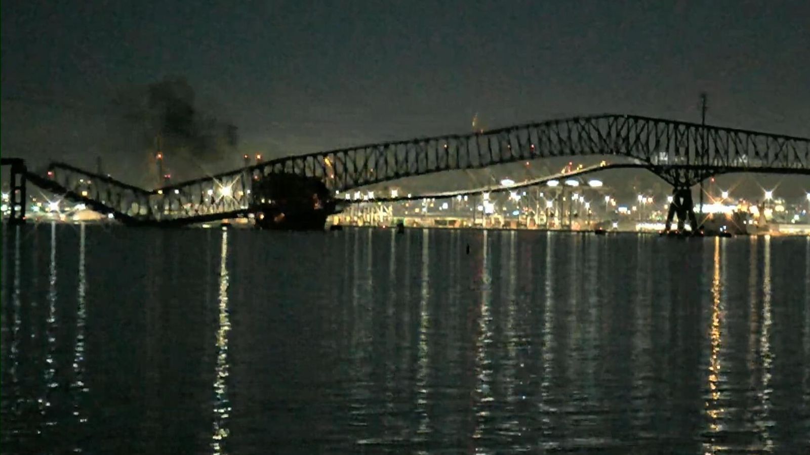 Autos Fall Into Water As Bridge Collapses After Being Hit By Ship In ...