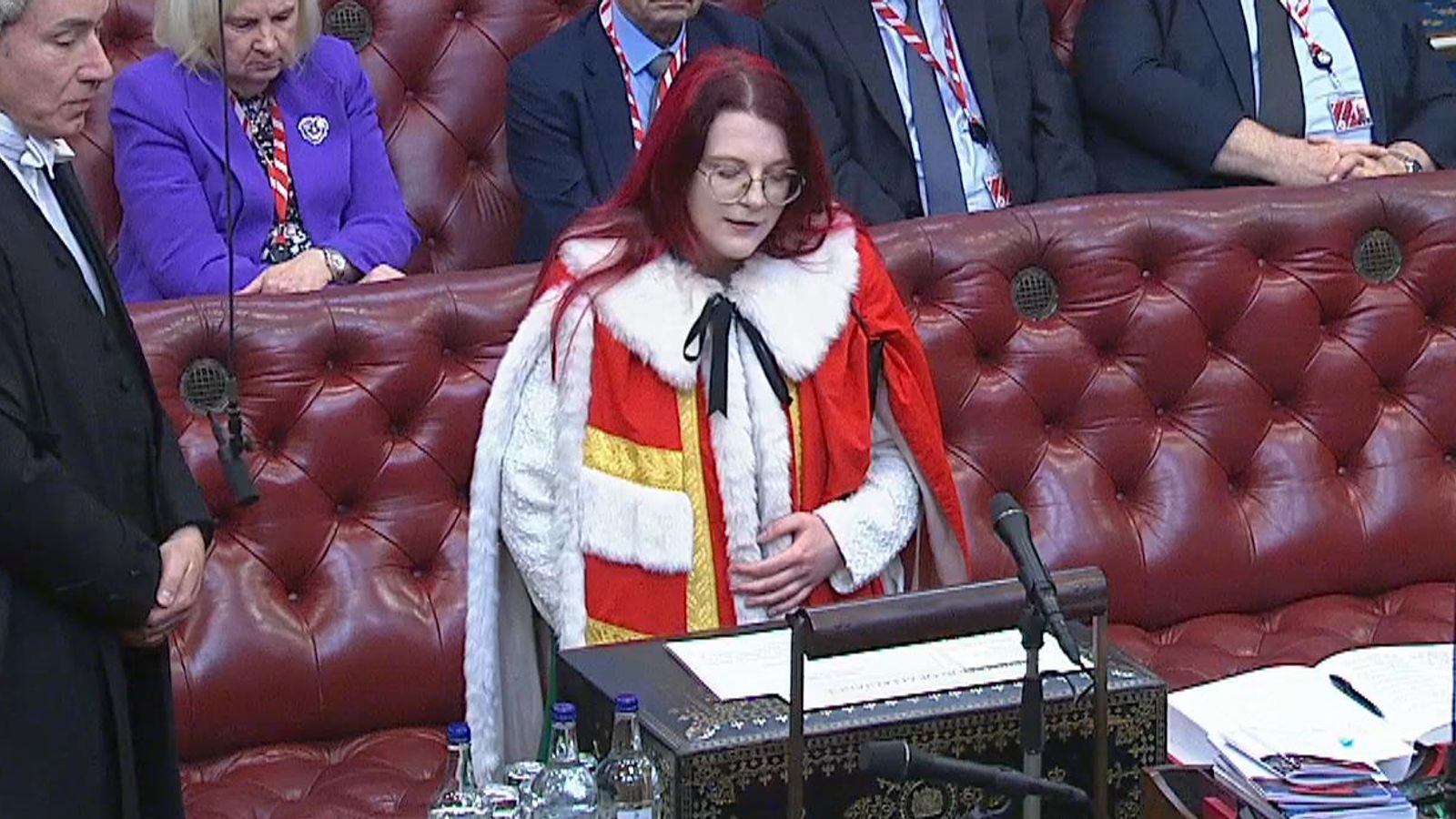 Youngest life peer Baroness Smith takes her seat in House of Lords at ...